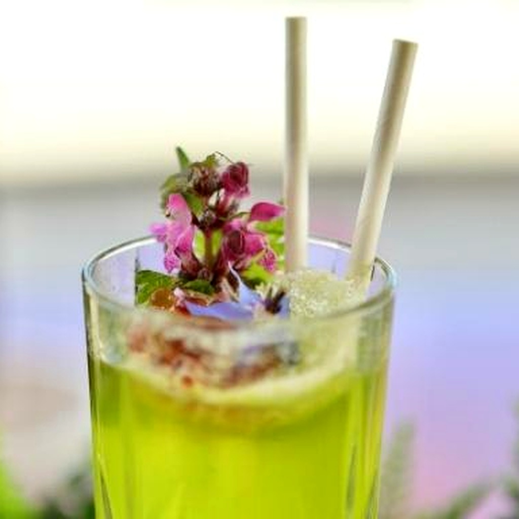 Mocktail vert au basilic et notes fraîches pour Saica